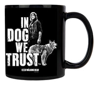 Load image into Gallery viewer, Daryl Dixon In Dog We Trust Black Mug
