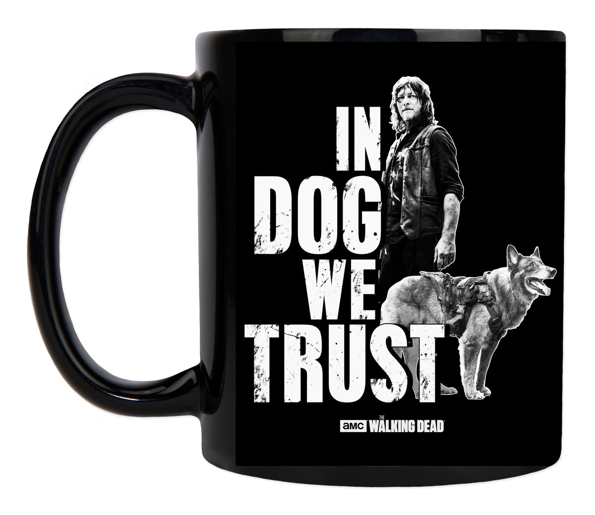 Daryl Dixon In Dog We Trust Black Mug