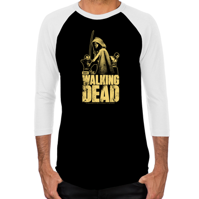 Zombie Killer Michonne Men's Baseball T-Shirt