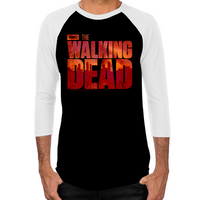 Load image into Gallery viewer, The Walking Dead Blood Logo Mens Baseball T-Shirt
