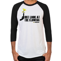 Load image into Gallery viewer, Just Look At The Flowers Men&#39;s Baseball T-Shirt
