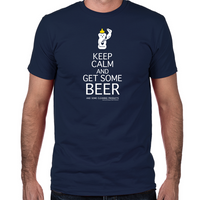 Load image into Gallery viewer, Keep Calm and Get Some Beer Fitted T-Shirt
