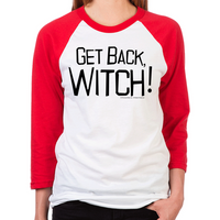 Load image into Gallery viewer, Get Back Witch Unisex Baseball T-Shirt
