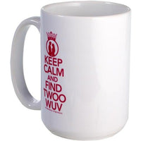 Load image into Gallery viewer, Keep Calm and Find Twoo Wuv Large Mug
