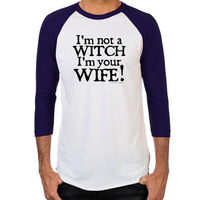 Load image into Gallery viewer, Witch Wife Men's Baseball T-Shirt
