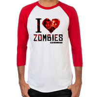 Load image into Gallery viewer, I Heart Zombies Men&#39;s Baseball T-Shirt
