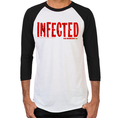 FTWD Infected Men's Baseball T-Shirt