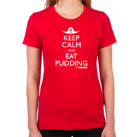 Load image into Gallery viewer, Keep Calm Eat Pudding Women&#39;s T-Shirts
