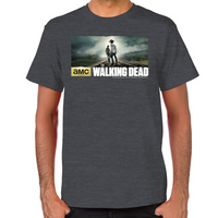 Load image into Gallery viewer, Walking Dead Carl and Rick Grimes Don&#39;t Look Back T-Shirt
