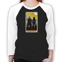 Load image into Gallery viewer, Lost Girl Wanderer Tarot Women&#39;s Baseball T-Shirt
