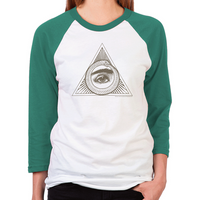 Load image into Gallery viewer, Eye Ouroboros Unisex Baseball T-Shirt
