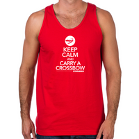 Load image into Gallery viewer, Keep Calm Carry a Crossbow Men&#39;s Tank

