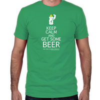 Load image into Gallery viewer, Keep Calm and Get Some Beer Fitted T-Shirt

