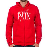 Load image into Gallery viewer, To The Pain Zip Hoodie
