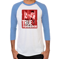 Load image into Gallery viewer, True Romance DVD Art Men's Baseball T-Shirt
