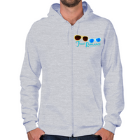 Load image into Gallery viewer, Retro Sunglasses Zip Hoodie
