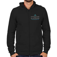 Load image into Gallery viewer, Dispatches From Elsewhere Logo Zip Hoodie
