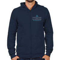 Load image into Gallery viewer, Dispatches From Elsewhere Logo Zip Hoodie
