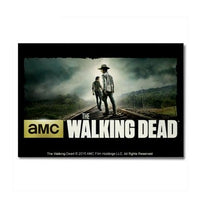 Load image into Gallery viewer, Walking Dead Carl and Rick Grimes Don&#39;t Look Back Magnet
