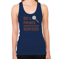 Load image into Gallery viewer, Bo's Private Investigation Services Women's Racerback Tank
