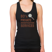 Load image into Gallery viewer, Bo's Private Investigation Services Women's Racerback Tank
