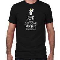Load image into Gallery viewer, Keep Calm and Get Some Beer Fitted T-Shirt

