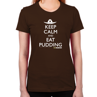 Load image into Gallery viewer, Keep Calm Eat Pudding Women&#39;s T-Shirts
