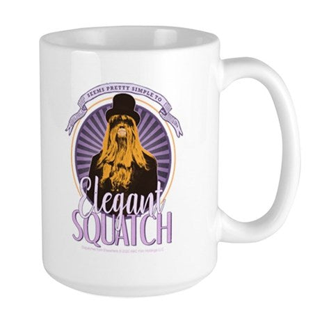 Elegant Squatch Large Mug