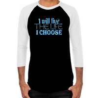 Load image into Gallery viewer, Lost Girl Live the Life I Choose Baseball T-Shirt
