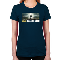 Load image into Gallery viewer, Carl and Rick Grimes Don&#39;t Look Back Women&#39;s T-Shirt
