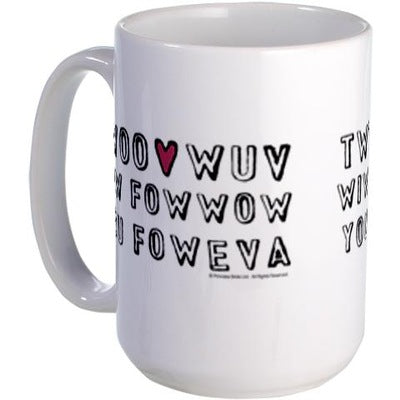 Twoo Wuv Fowever Large Mug