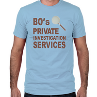 Load image into Gallery viewer, Bo&#39;s Private Investigation Services Fitted T-Shirt
