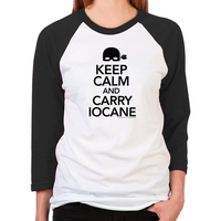Load image into Gallery viewer, Keep Calm and Carry Iocane Unisex Baseball T-Shirt
