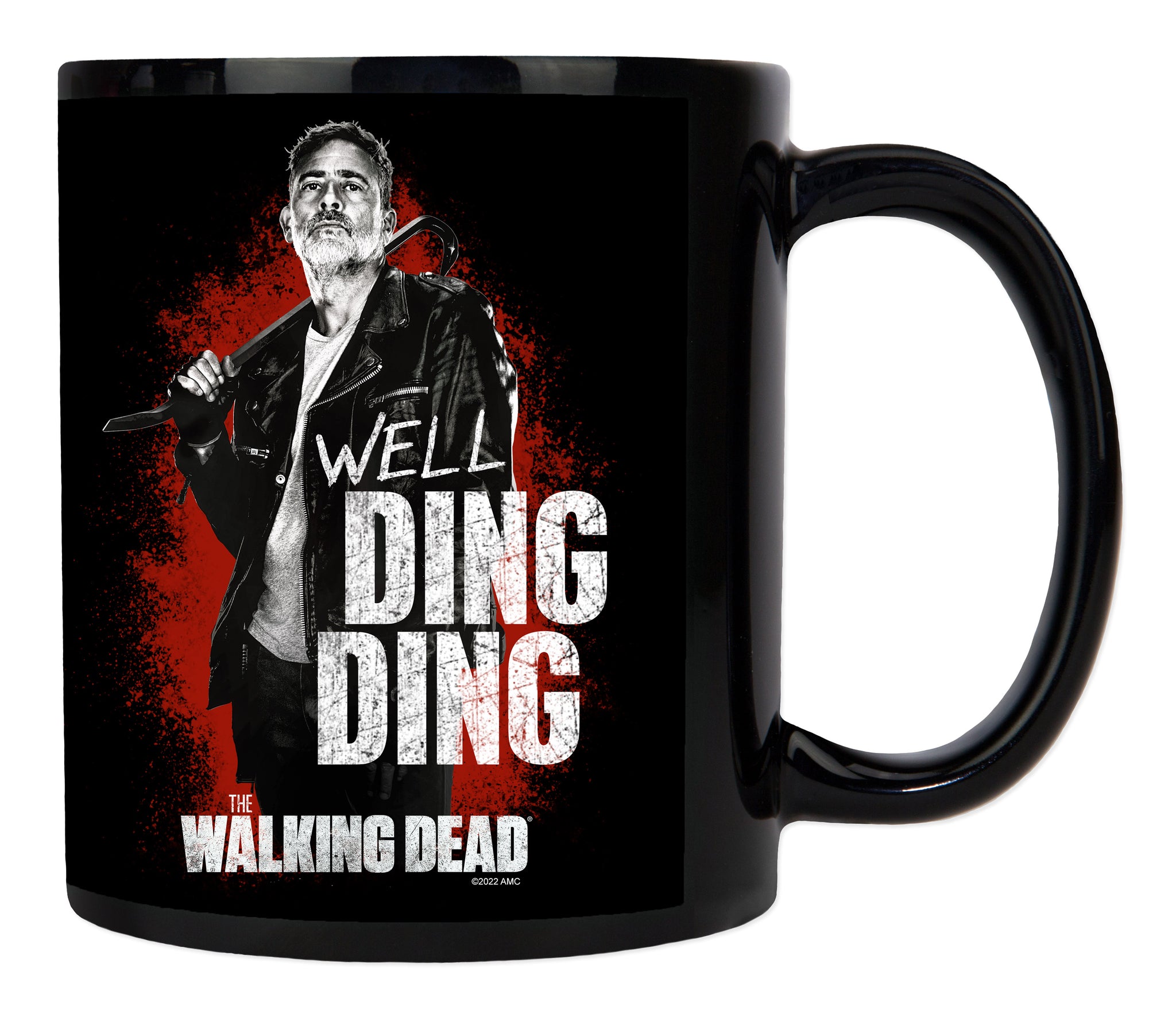Negan Ding Ding Large Black Mug