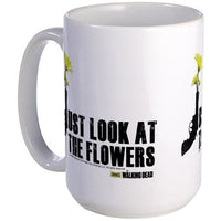 Load image into Gallery viewer, Just Look At The Flowers Large Mug

